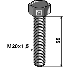 Boulon pour herse rotative KRONE 3014235 adaptable