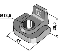 Halter für Mähwerk MASSEY FERGUSON 150094 – Nachbau  