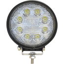 Phare de travail Rond 8 LED 10-30V 8W 1600 lumens 