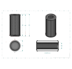 Filtre à air primaire adaptable HIFI FILTER SA16212