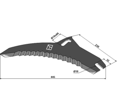 Couteau pour MENGELE 02-067987 adaptable- BlackSteel©