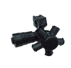 Porte buse Pentajet gauche avec anti-goutte à air Viton ø28 perçage 10 mm | HARDI-EVRARD