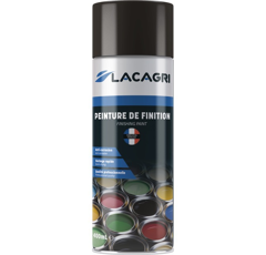Peinture de finition Noir UNIVERSEL aérosol 400ml| LACAGRI