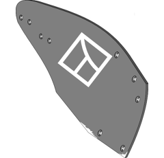 Versoir droit pour charrue GREGOIRE BESSON 173492 adaptable - Blacksteel©