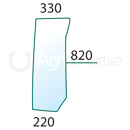 Pare-brise Dr. pour machine agricole NEW HOLLAND 44911514 adaptable