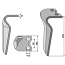 Kreiseleggenzinken - rechts= RH 93 R RH93RPEGORARO RH  Pegoraro