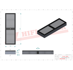 Filtre à air adaptable HIFI FILTER SC33366