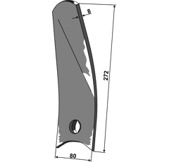 Leitblech - links 101POT09L Pöttinger Nachbau