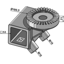 Klemmhalter mit Zahnscheibe passend zu K.U.L.T Systemen