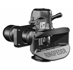 Flanschzugmaul automatisch 140 x 80 mm,  Schwarz      