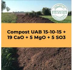 Compost UAB 15-10-15 + 19 CaO + 5 MgO + 5 SO3