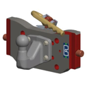 Kugeleinsatz Kugel 50,W= 330 S32, Schwarz Rockinger  