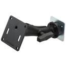 Support complet double platine ronde/carré bras standard