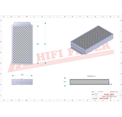 Filtre habitacle adaptable HIFI FILTER SC50410
