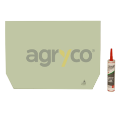 Vitre cabine pour téléscopique MANITOU 601453 adaptable