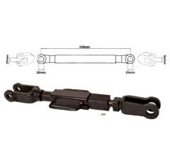Suspente pour tracteur MASSEY FERGUSON 1423711M92 adaptable