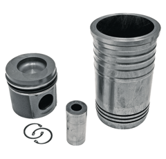Kit chemise piston complet 3 segments Ø 108 mm CASE IH - STEYR - VALTRA-VALMET 162000040763 - 162000030700 - 836655269