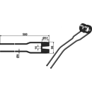 Dent de fenaison pour andaineur DEUTZ-FAHR VF16646053.86 adaptable - BlackSteel©