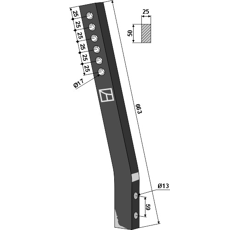 Dent  pour décompacteur GREAT PLAINS P05533 adaptable - BlackSteel©