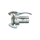 Raccord femelle cannelé 89 mm galva PERROT