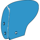 Düngereinlegerstreichblech - links RDG17LM Rabe by Muzzi Industrie