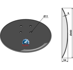 Disque lisse ∅460x4 pour déchaumeur BECKER 036606 adaptable - Blacksteel©