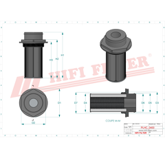 Filtre hydraulique adaptable HIFI FILTER SH77945