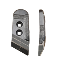 Pointe Droite avec plaquettes carbure, rechargement, plaquettes arrière et latérale KVERNELAND 53090 adaptable