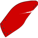 Streichblech-Hinterteil links für Pflug VOGEL & NOOT PR7.000.02 Nachbau