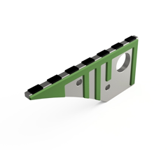 Contre-sep Gauche carbure équerres et rechargement pour charrue VOGEL-NOOT PK8.140.03 adaptable