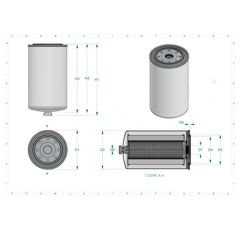 Filtre à gasoil adaptable HIFI FILTER SN40569