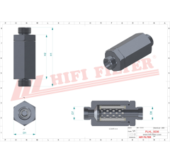 Filtre hydraulique adaptable HIFI FILTER HD040-110