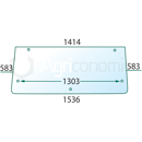 Vitre arrière pour machine agricole ZETOR 6211-7909 adaptable