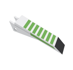 Zapata dedescompactador con pastillas de carburo y recubrimiento adaptable JYMPA