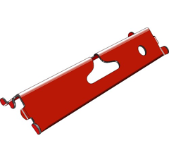 Fixation pour boudin en élastomère 200 mm adaptable - BlackSteel©