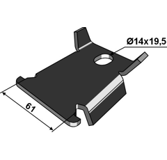 Verdrehsicherung für Einebnungszinken 70 x 70 mm –Nachbau