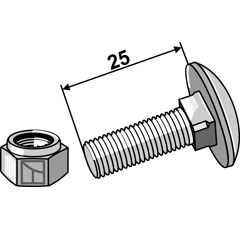 Schraube  - M8 x 25