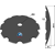Disque crénelé ∅610x6,5 pour cover crop SALFORD CT5033 adaptable - Blacksteel©