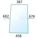 Vitre latérale pour machine agricole JOHN DEERE L32954 adaptable