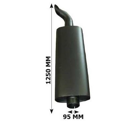 Pot d'échappement pour tracteur FORD 83926531 adaptable