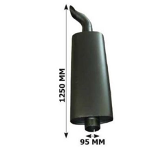 Pot d'échappement pour tracteur FORD 83926531 adaptable