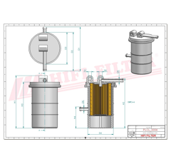 Filtre à gasoil adaptable HIFI FILTER SN23V
