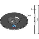 Disque crénelé Ø410x5 mm pour semoir VÄDERSTAD 180078 adaptable - Blacksteel©