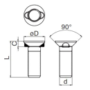 Pflugschraube M12x45 DIN 11014 8.8   ORIGINAL Pöttinger Original