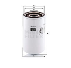 MANN  Ölfiltereinsatz W12205
