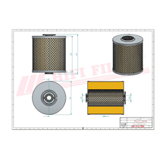 Filtre à huile adaptable HIFI FILTER SO568