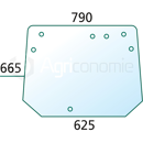 Vitre arrière pour tracteur FENDT 205812050120 adaptable