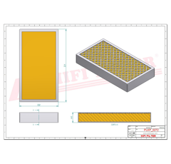 Filtre à air adaptable HIFI FILTER SC90257