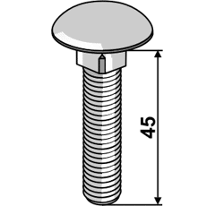 Flachrundschraube 603/10x45 8.8- galvanisch verzinkt 