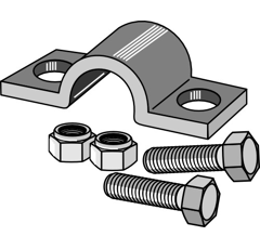 Brida de sujeción para cultivador DOUBLET-RECORD adaptable